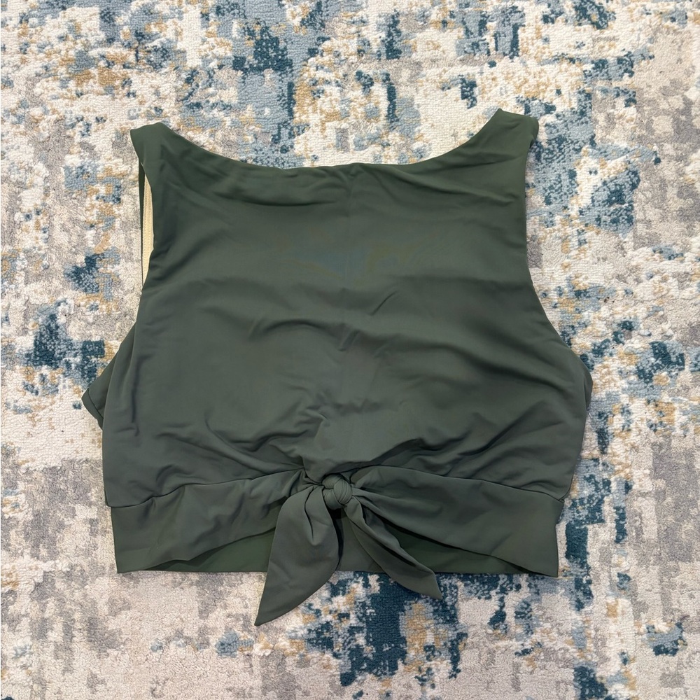 Lime Ricki Green Swim Crop